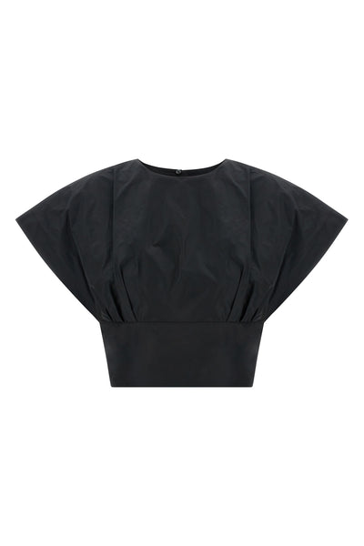 asparago taffeta top