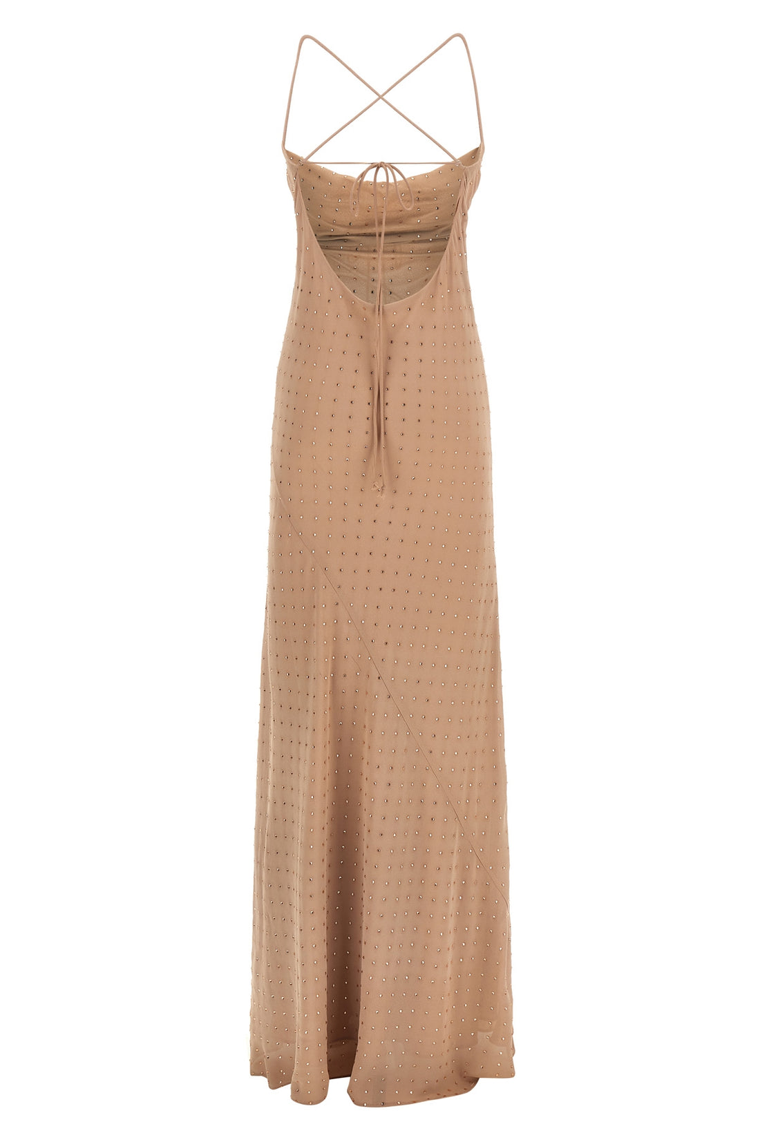 PINKO 38 long farro georgette dress