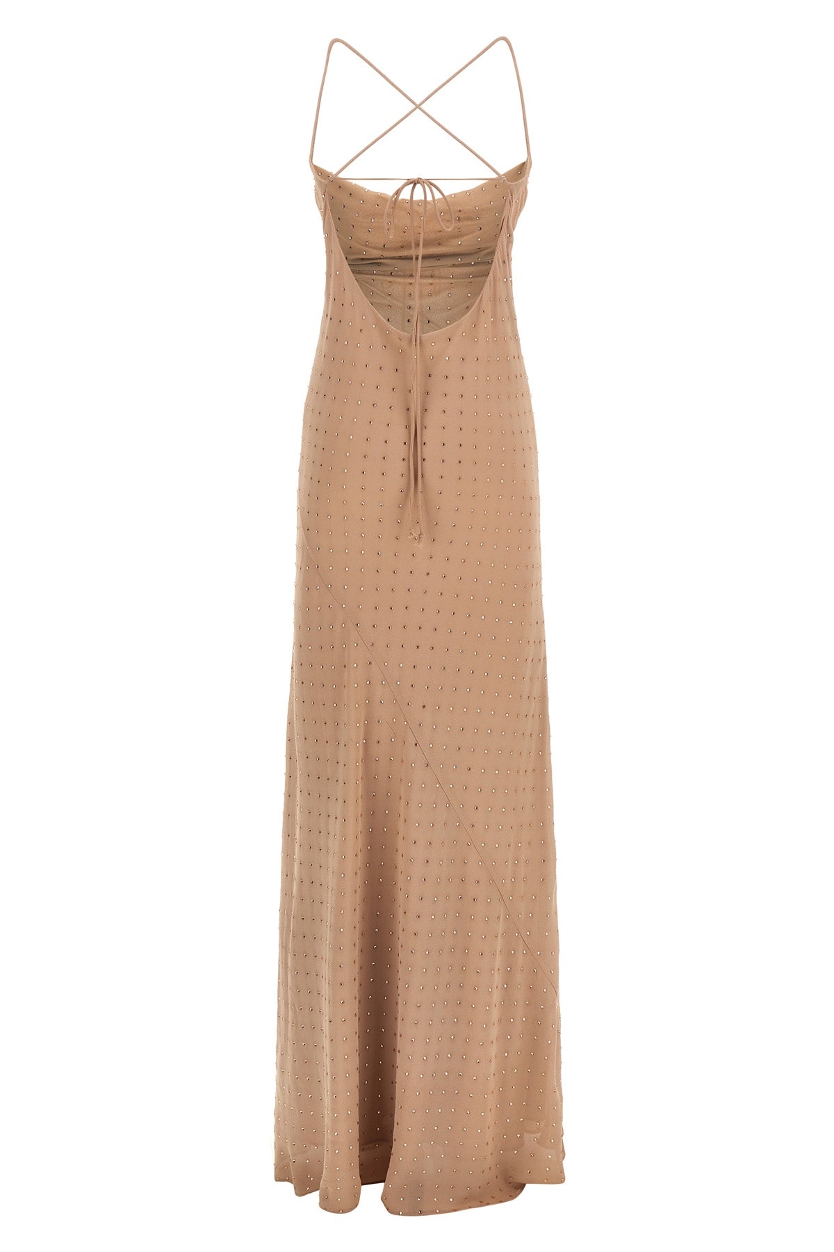 long farro georgette dress