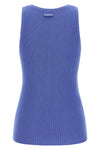 sisma tank top in ribbed stretch cotton and cashmere blend