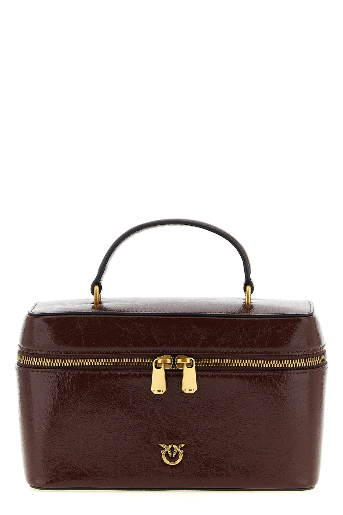 PINKO OS the pinko handbag stands out for a structured vanity case silhouette
