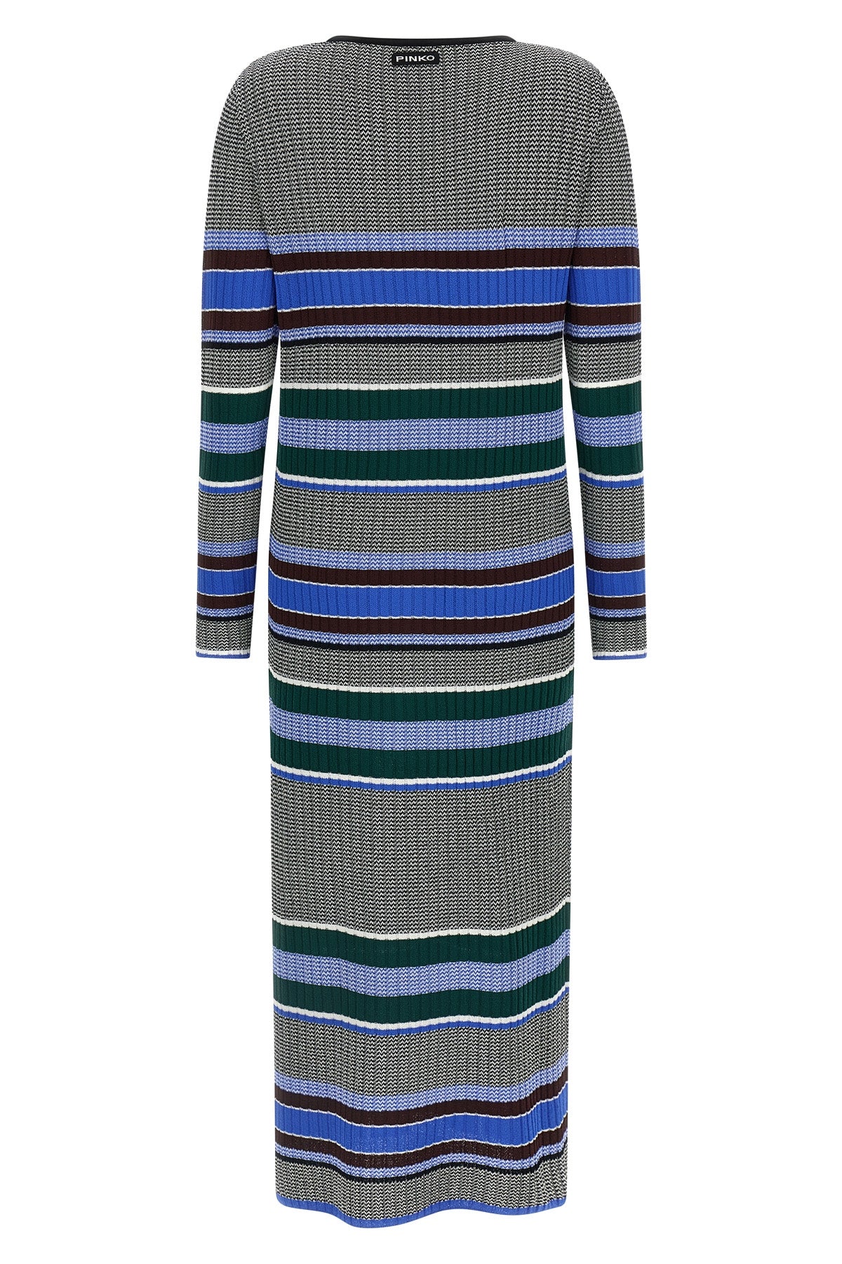 long bruma dress in ribbed viscose knit
