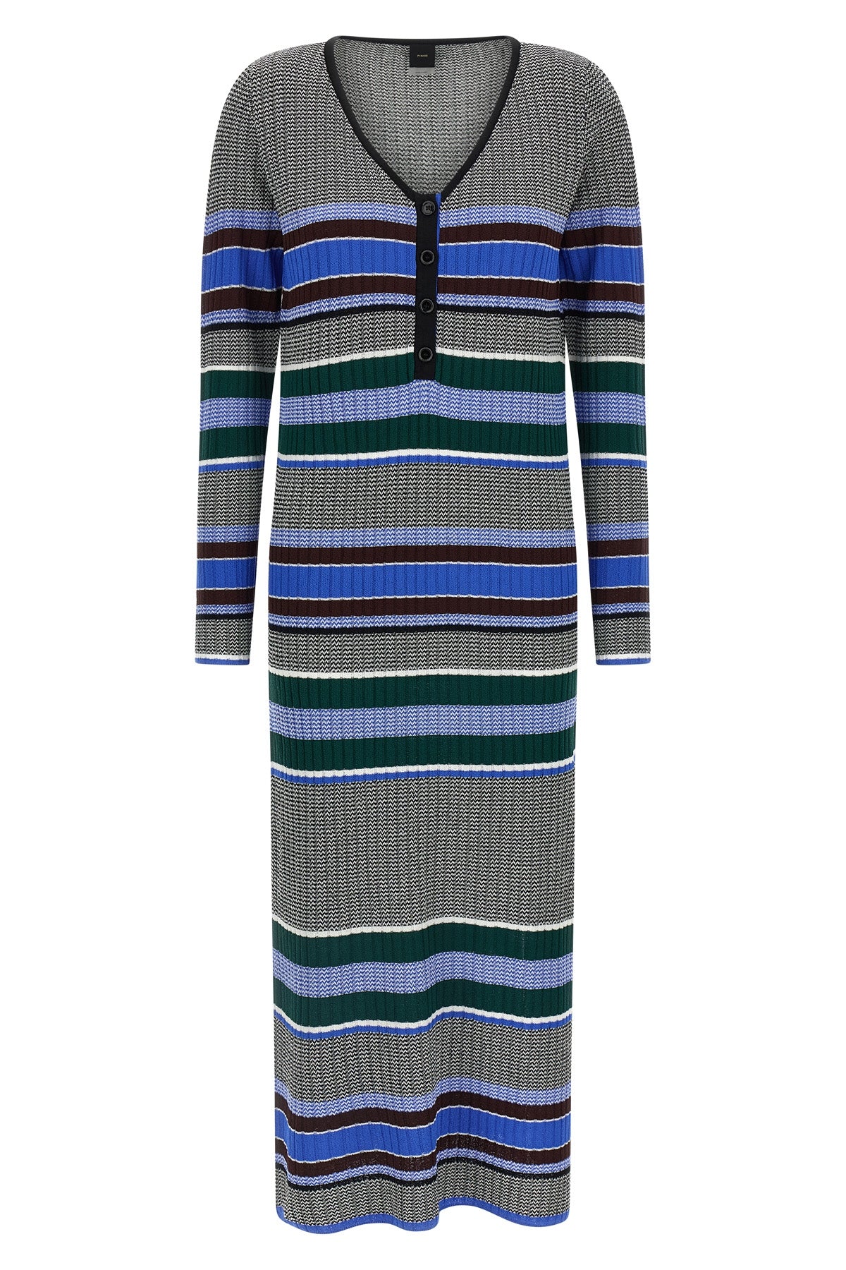 long bruma dress in ribbed viscose knit