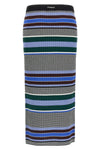 terra midi skirt in ribbed stretch viscose knit