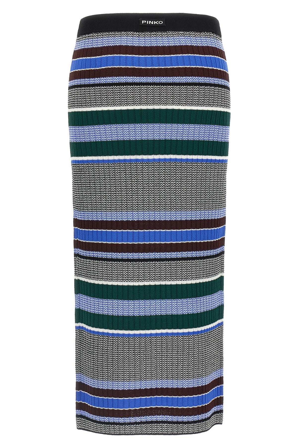 terra midi skirt in ribbed stretch viscose knit