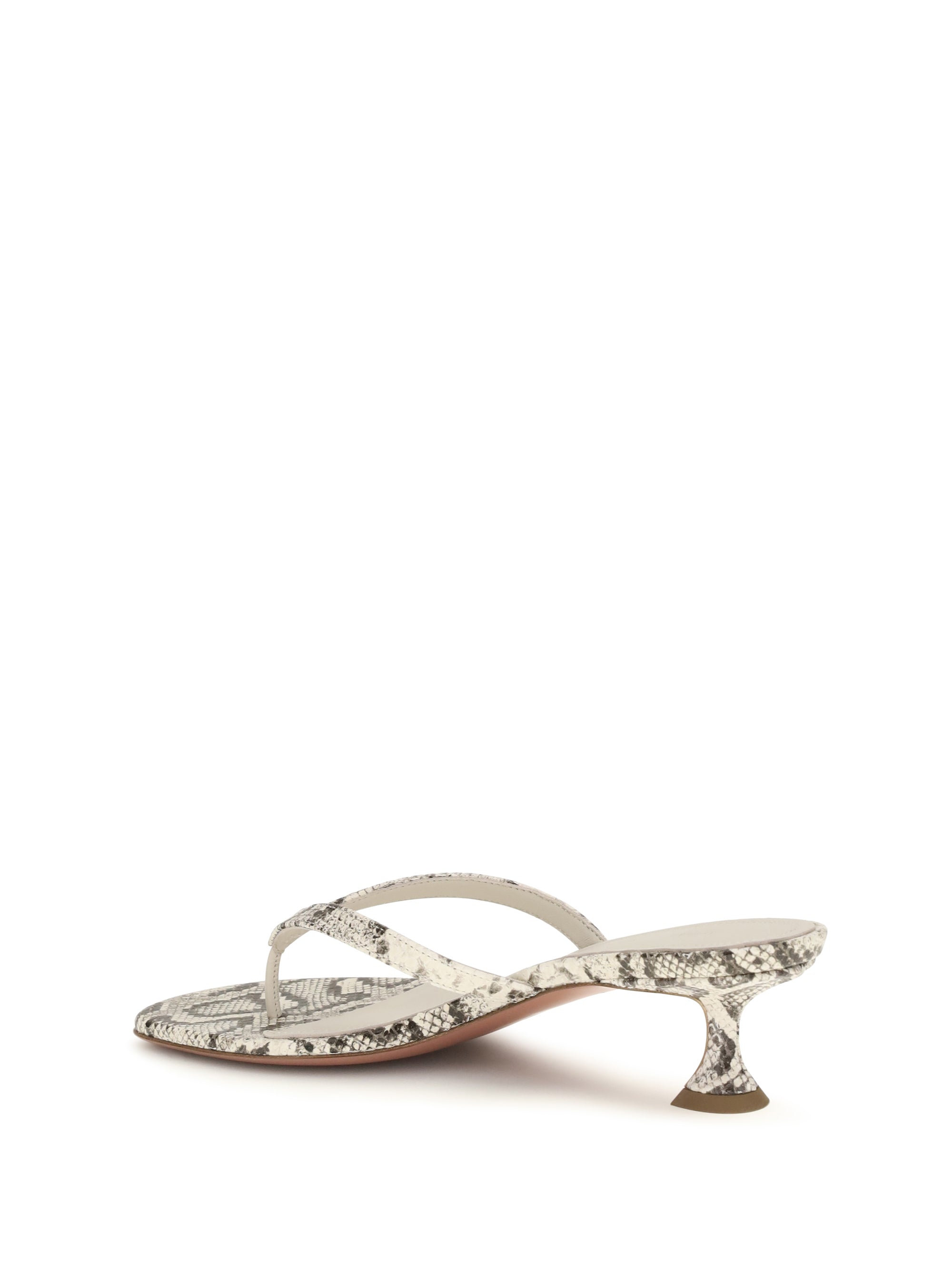 snake-print juliette thong sandals