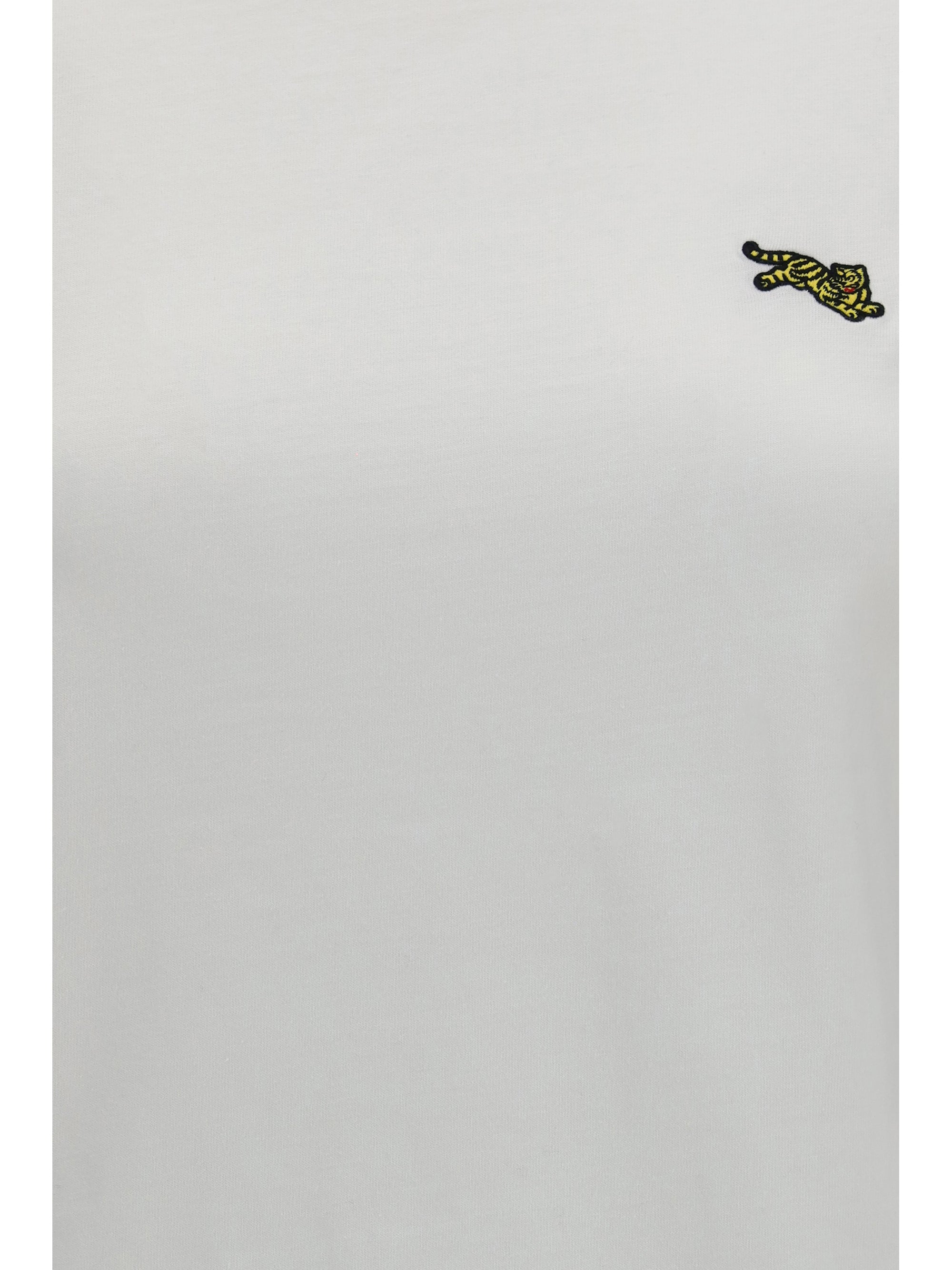 jumping tiger embroidered cotton t-shirt
