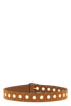 suede effect crust leather belt