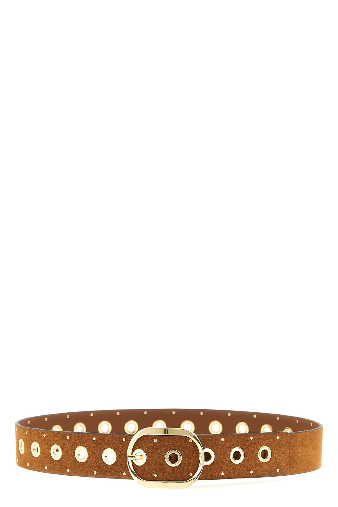 PINKO L suede effect crust leather belt