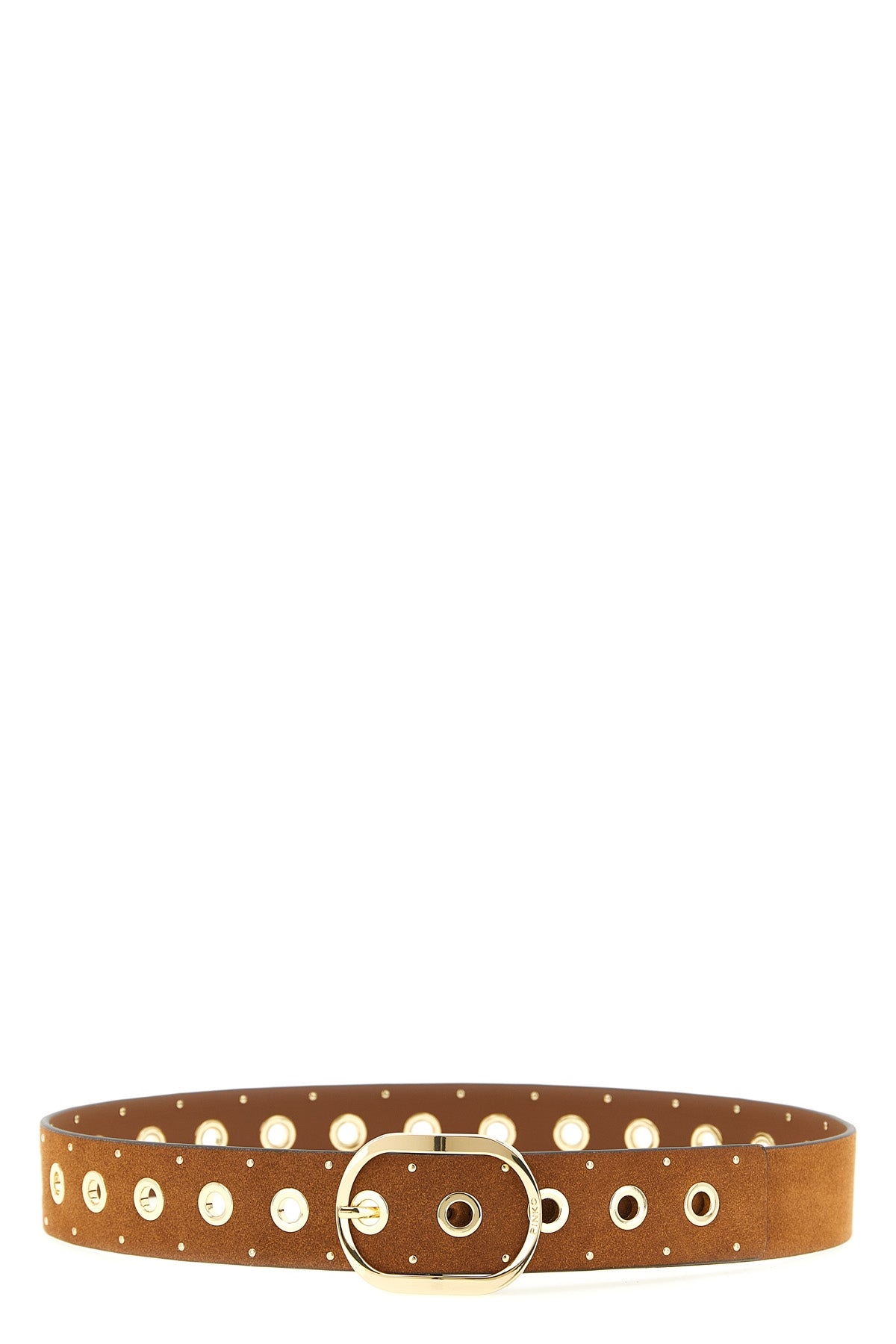 suede effect crust leather belt
