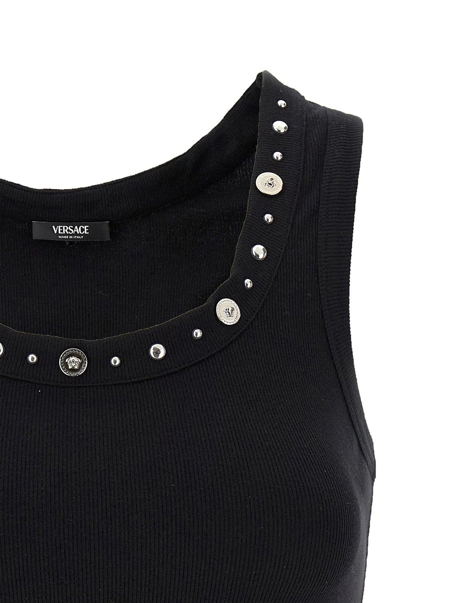 VERSACE 40 tank top emboidery studs