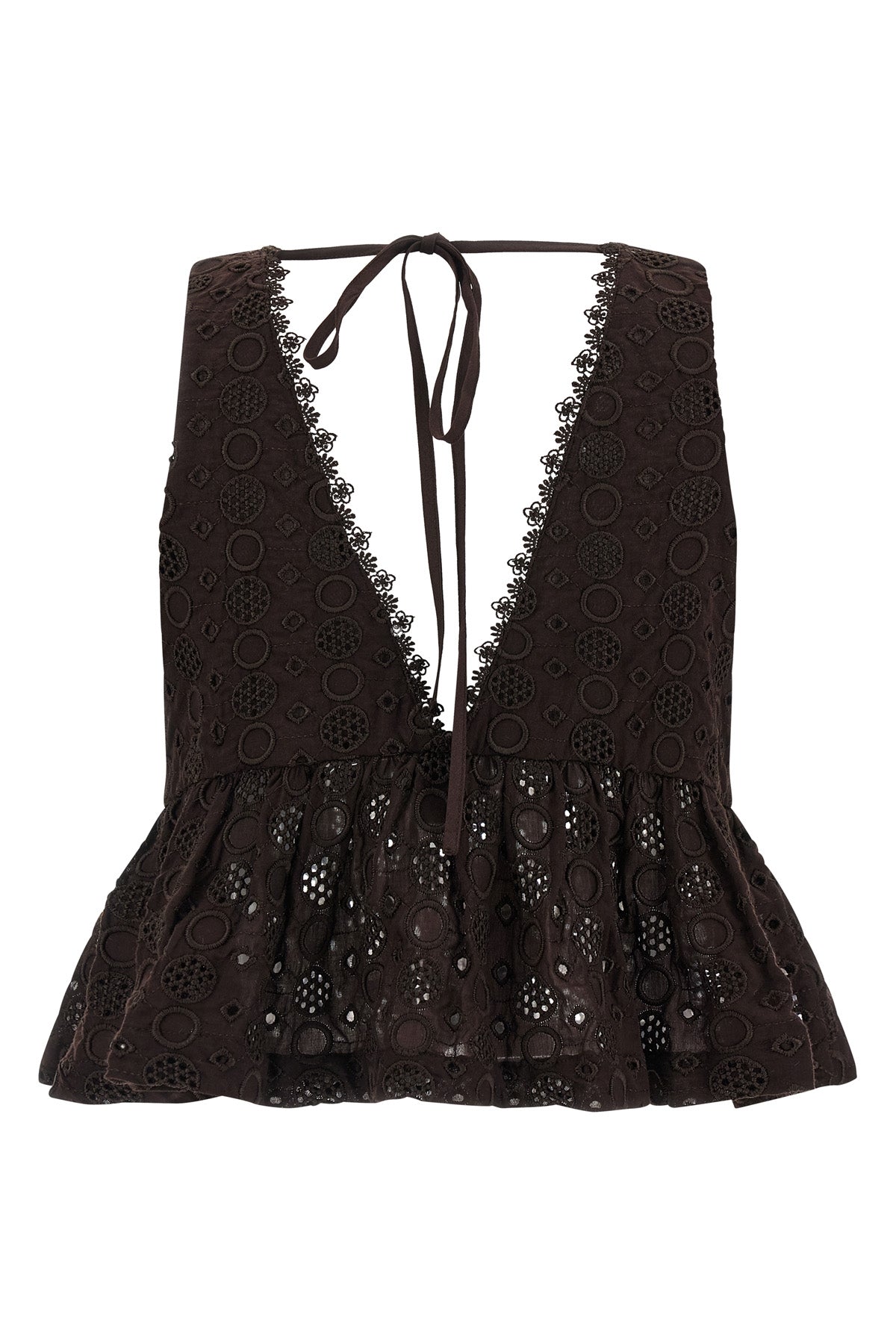 kiersten cropped top in sangallo