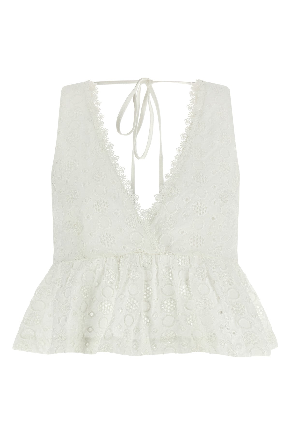 kiersten cropped top in sangallo