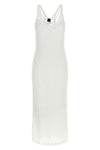 long miraggio mesh viscose blend dress