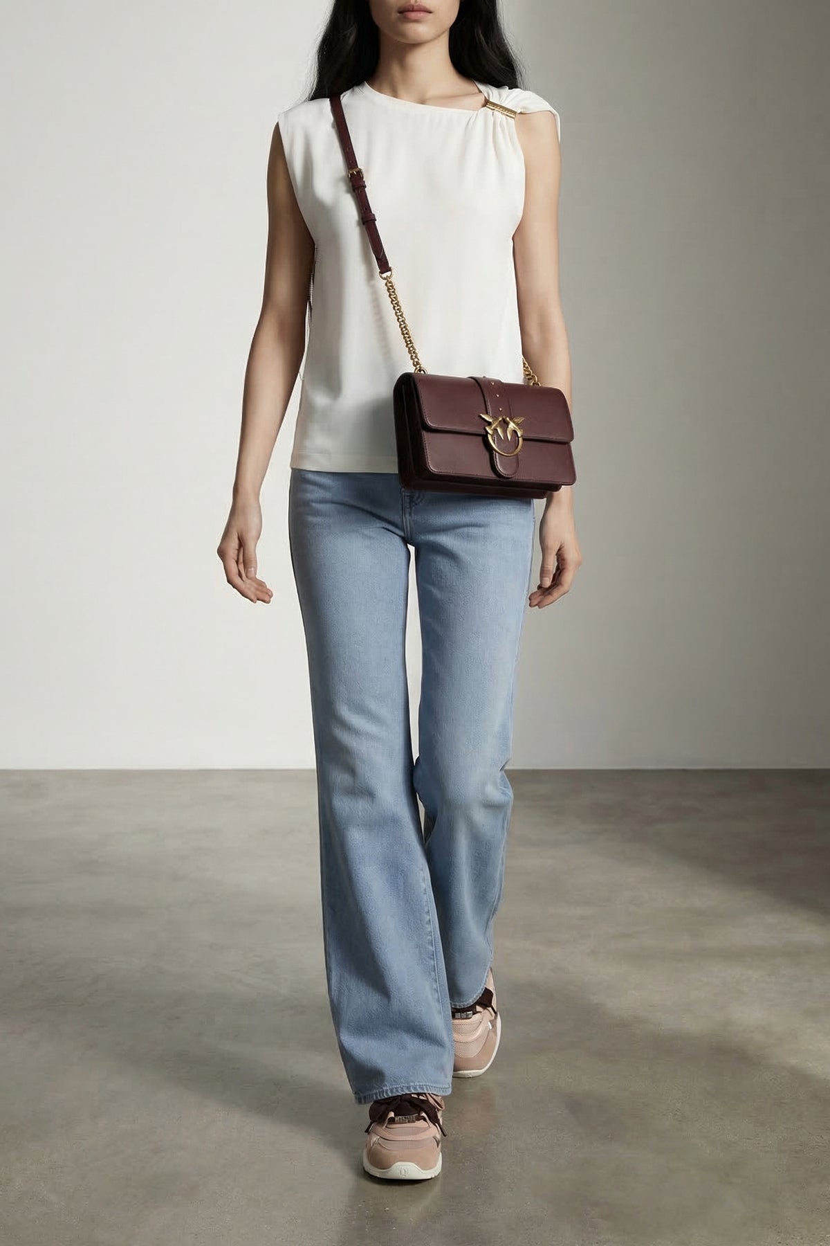 melody supima cotton stretch interlock top
