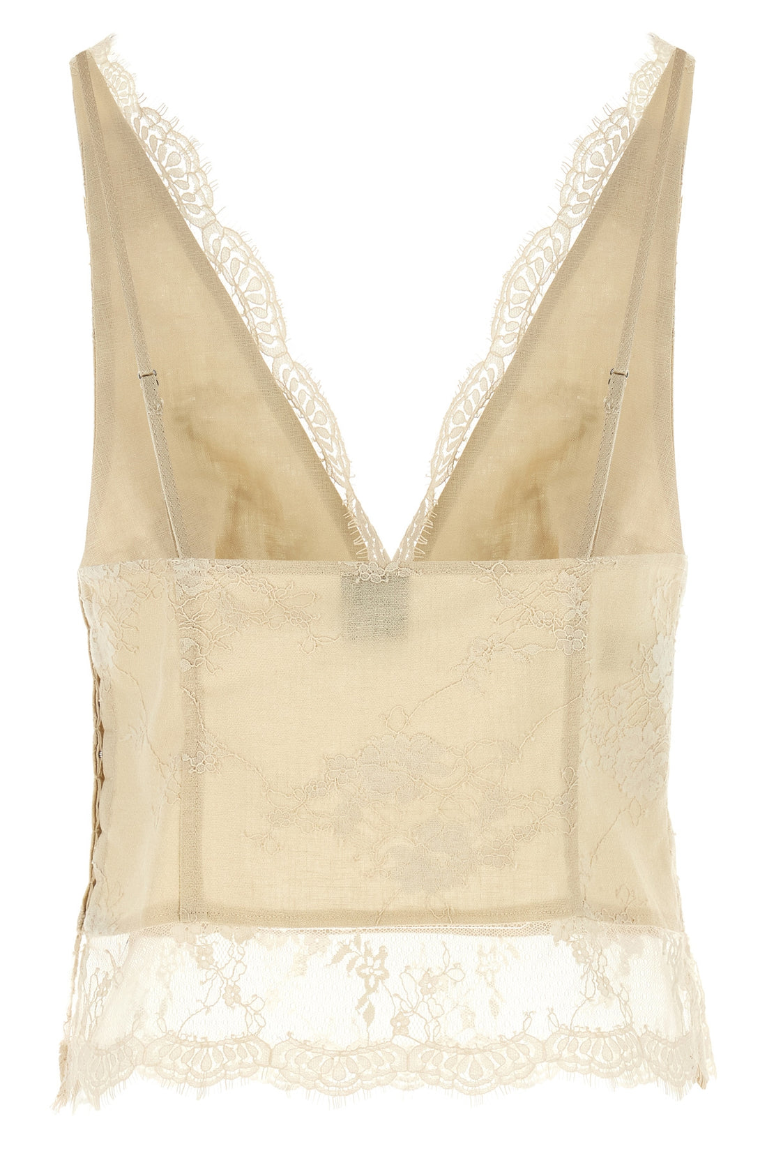 PINKO 38 janessa crop top in linen coupled