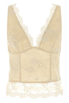 janessa crop top in linen coupled