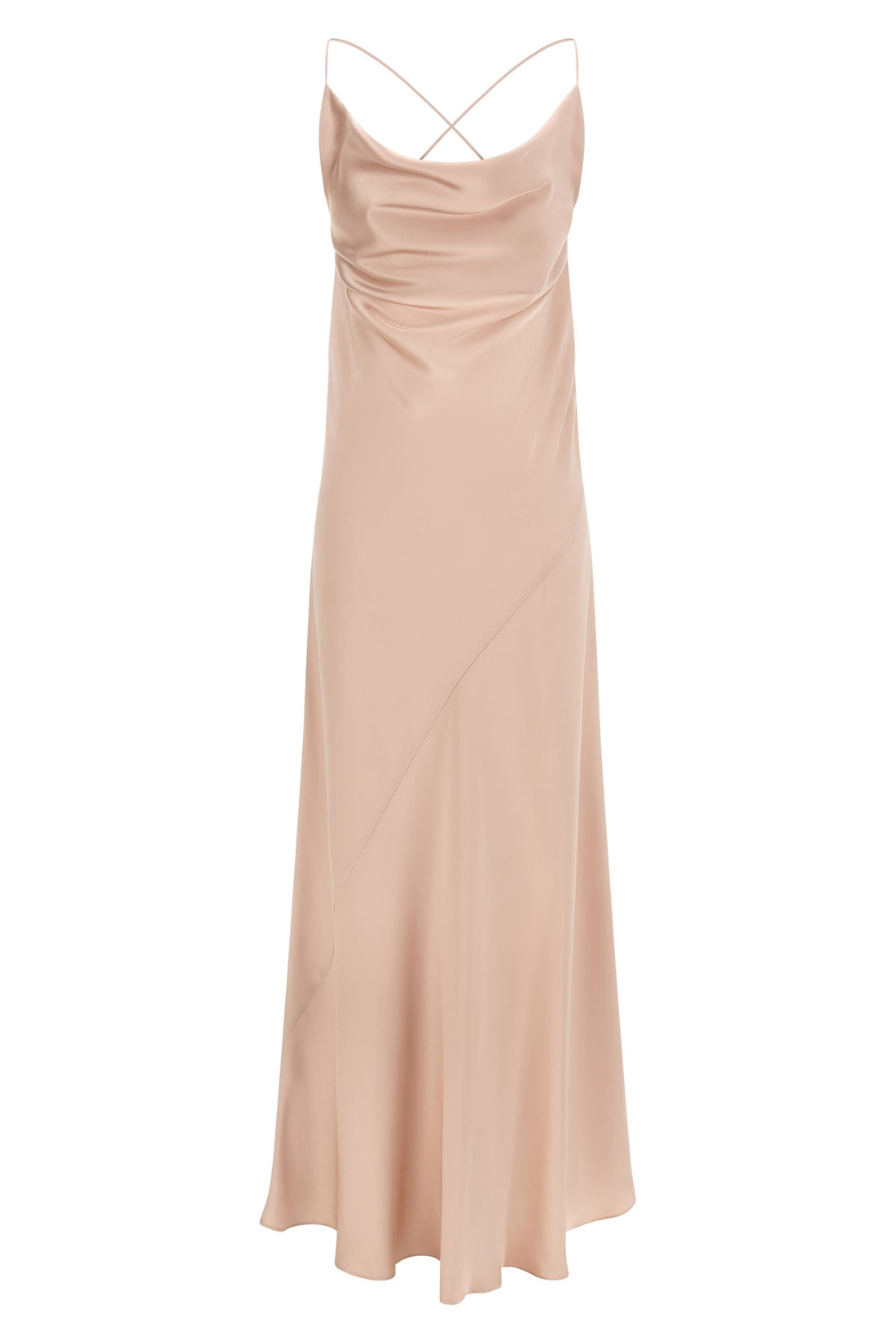 PINKO 40 farro long satin dress