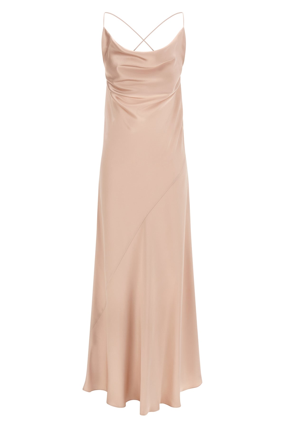 farro long satin dress