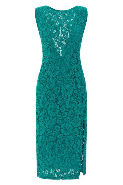 drupa lace midi dress doubled