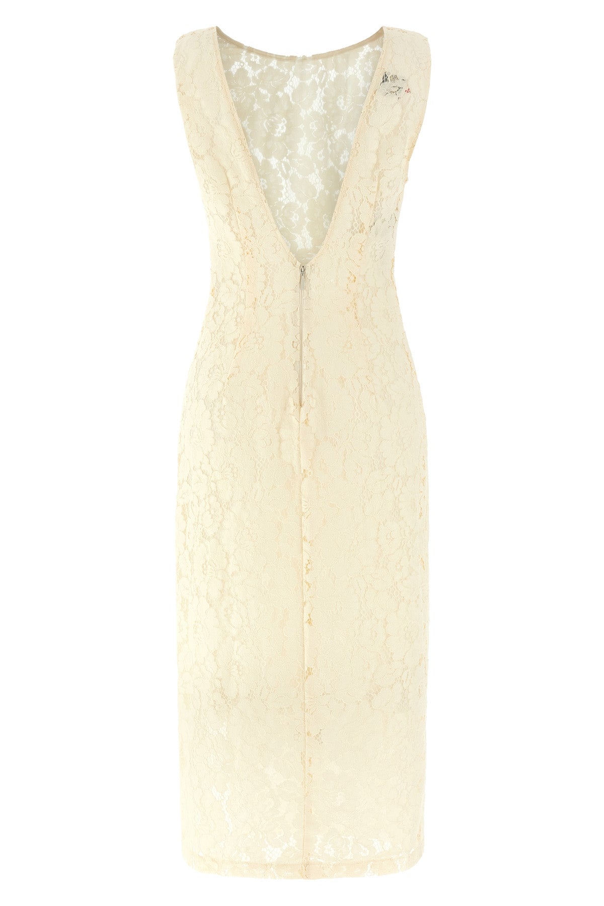 drupa lace midi dress doubled