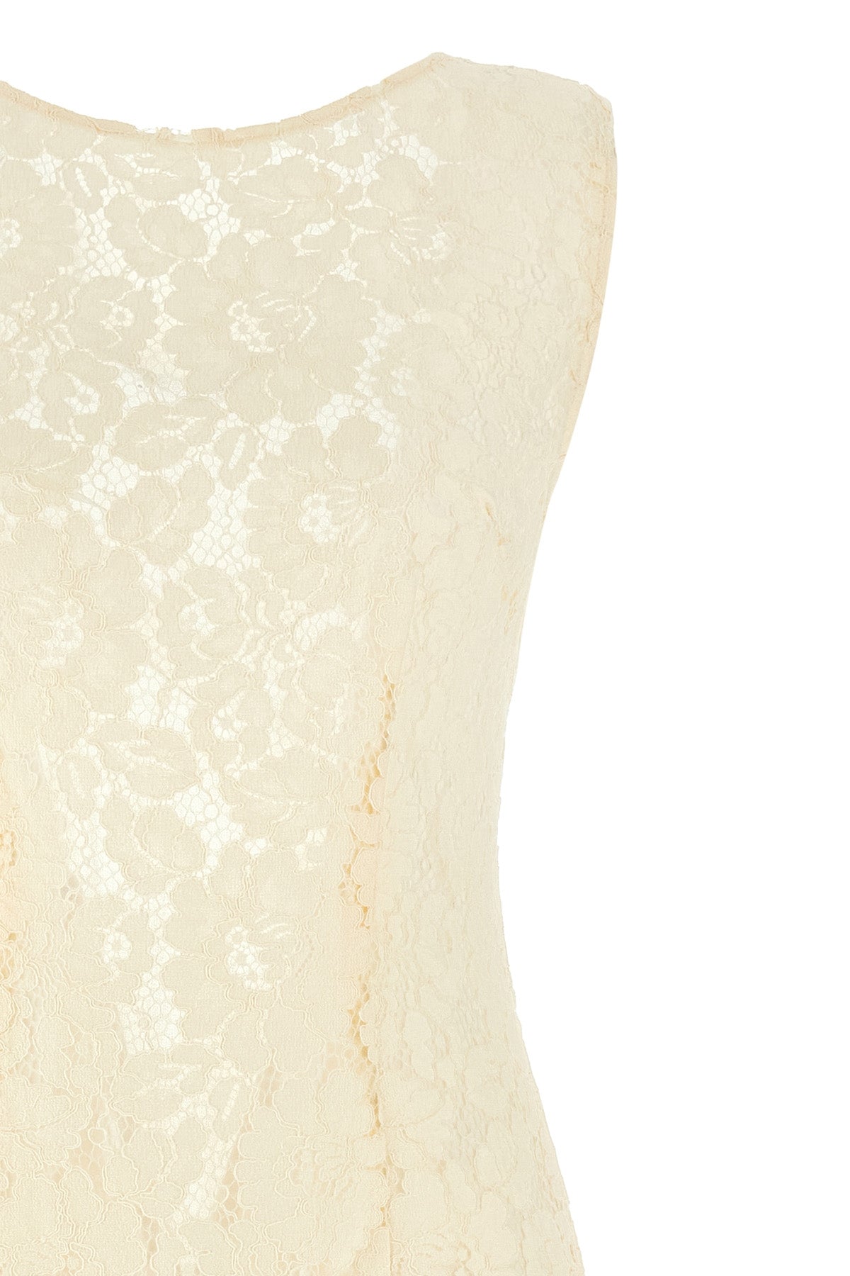 drupa lace midi dress doubled