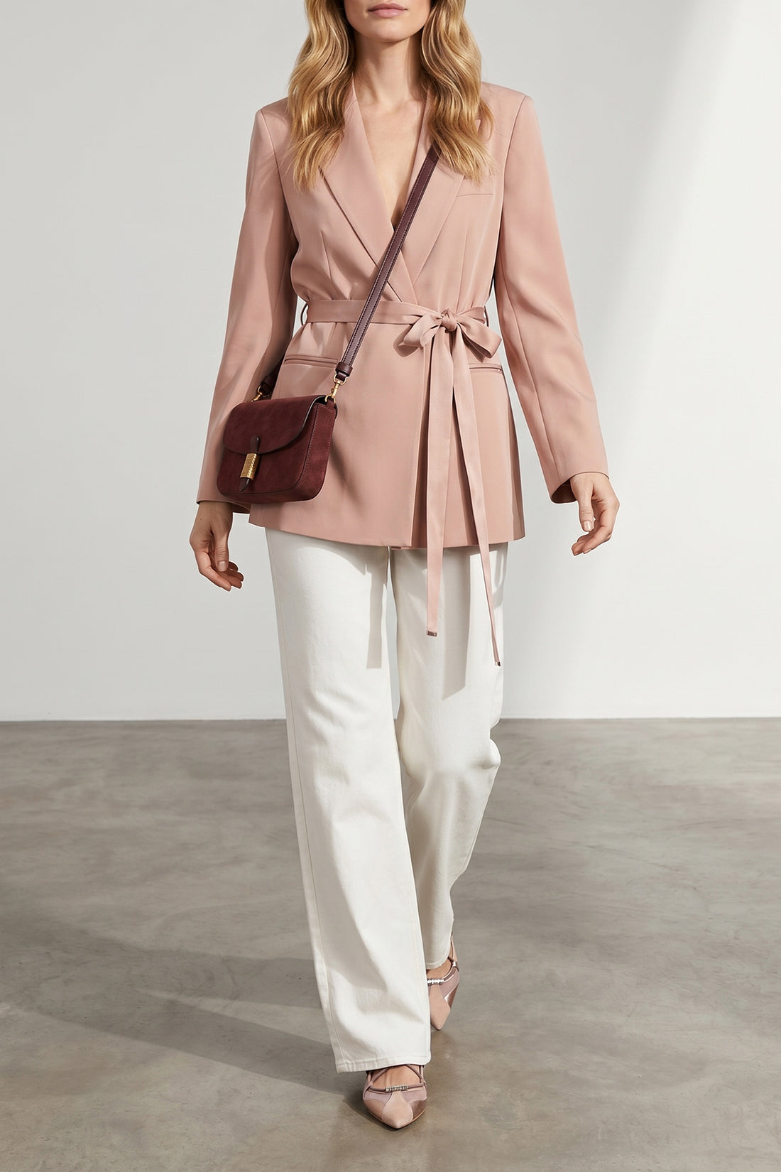 PINKO 42 rapa satin blazer