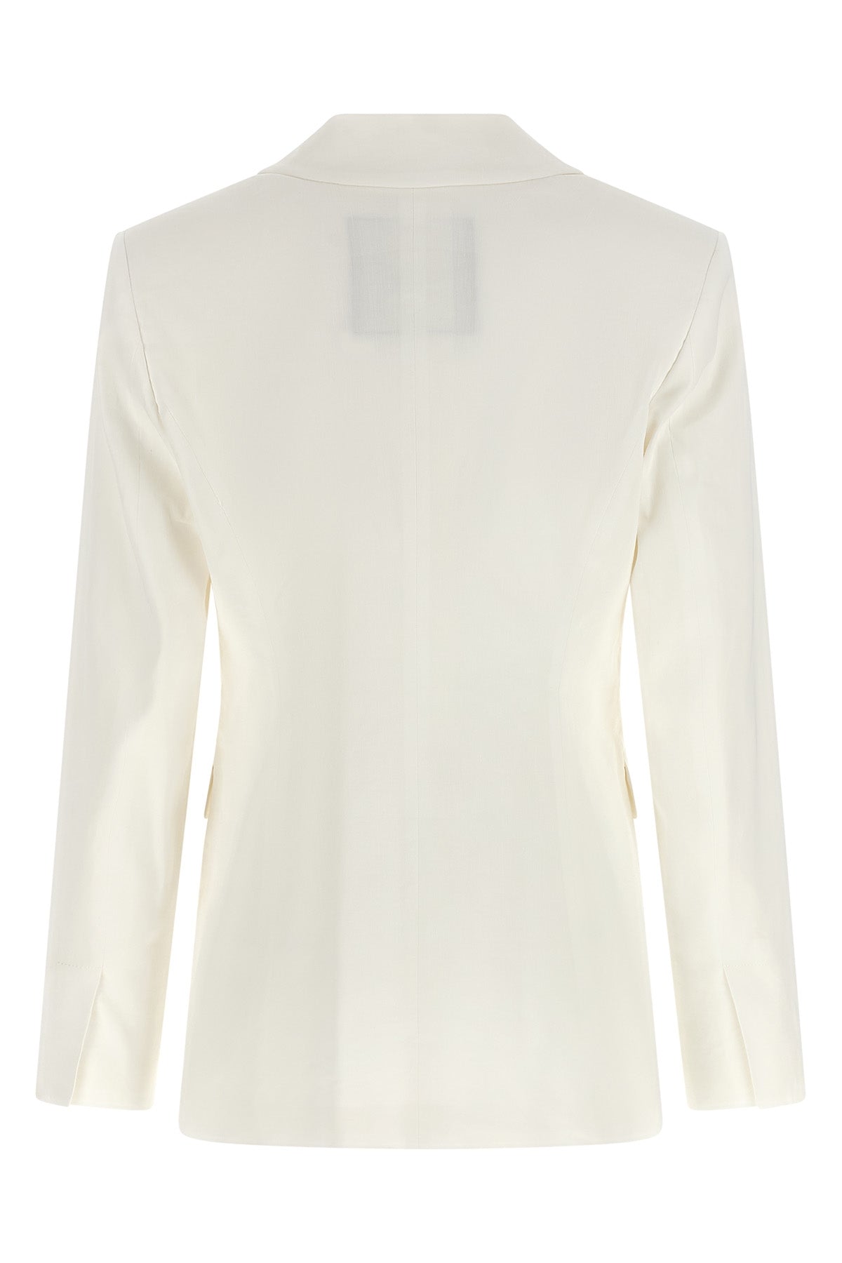 effie single-breasted stretch linen blazer