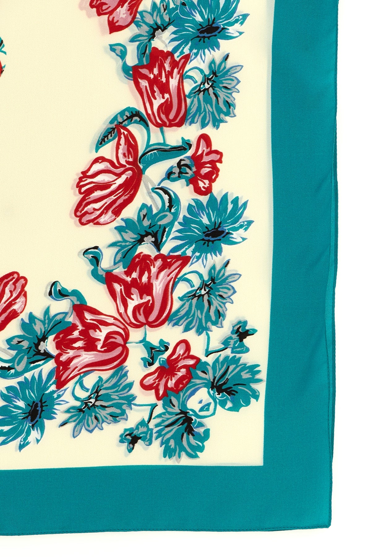 limbo scarf in viscose twill and silk