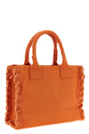 medium beach shopping bag in cotton canvas