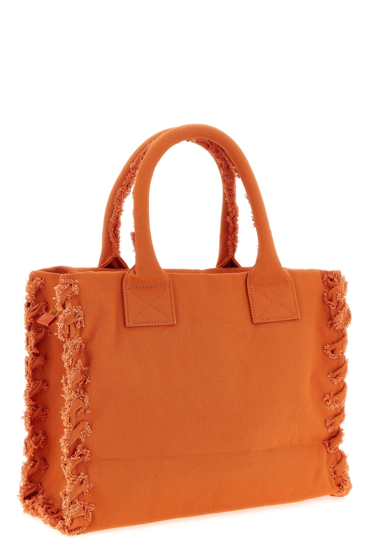 medium beach shopping bag in cotton canvas