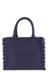 medium beach shopping bag in cotton canvas