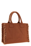 medium beach shopping bag in cotton canvas