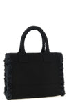 medium beach shopping bag in cotton canvas