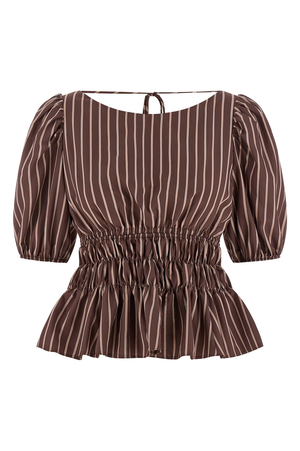 jeanette top in flowing viscose fabric dyed in yarn