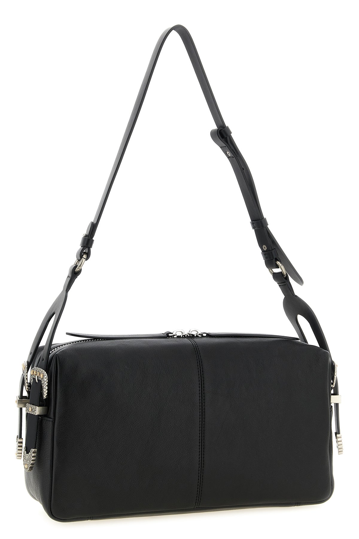 keeper shoulder bag in new biker leather