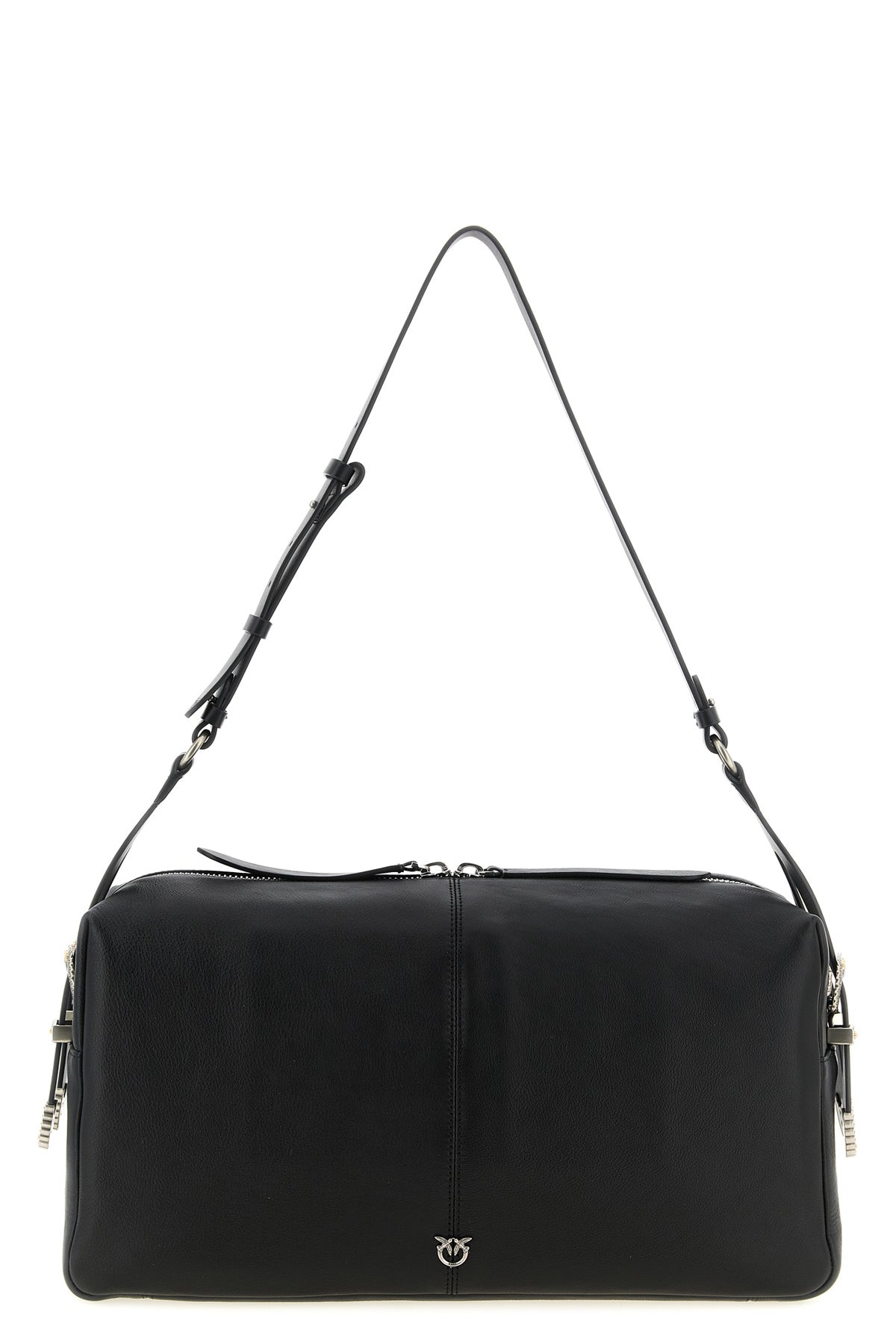 keeper large shoulder bag in new biker leather