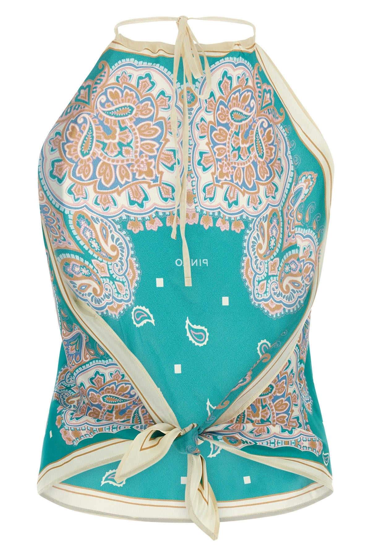 synchro top in viscose and silk twill
