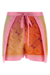 merengue shorts in viscose and silk blend twill