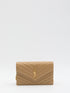 SAINT LAURENT OS envelope cassandre wallet with chain 
