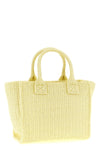 beach mini shopping bag in woven raffia