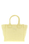 beach mini shopping bag in woven raffia