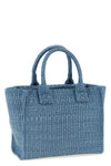 beach mini shopping bag in woven raffia