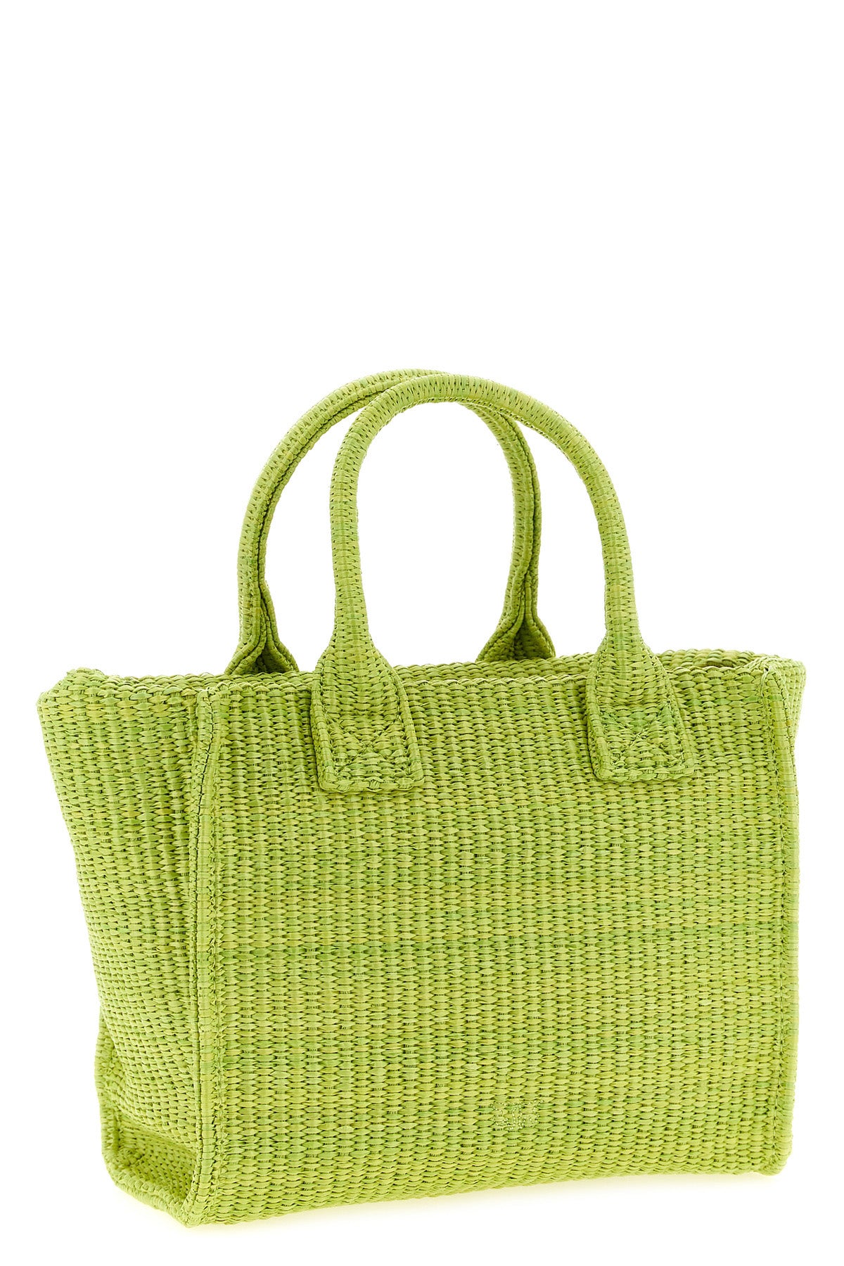 beach mini shopping bag in woven raffia