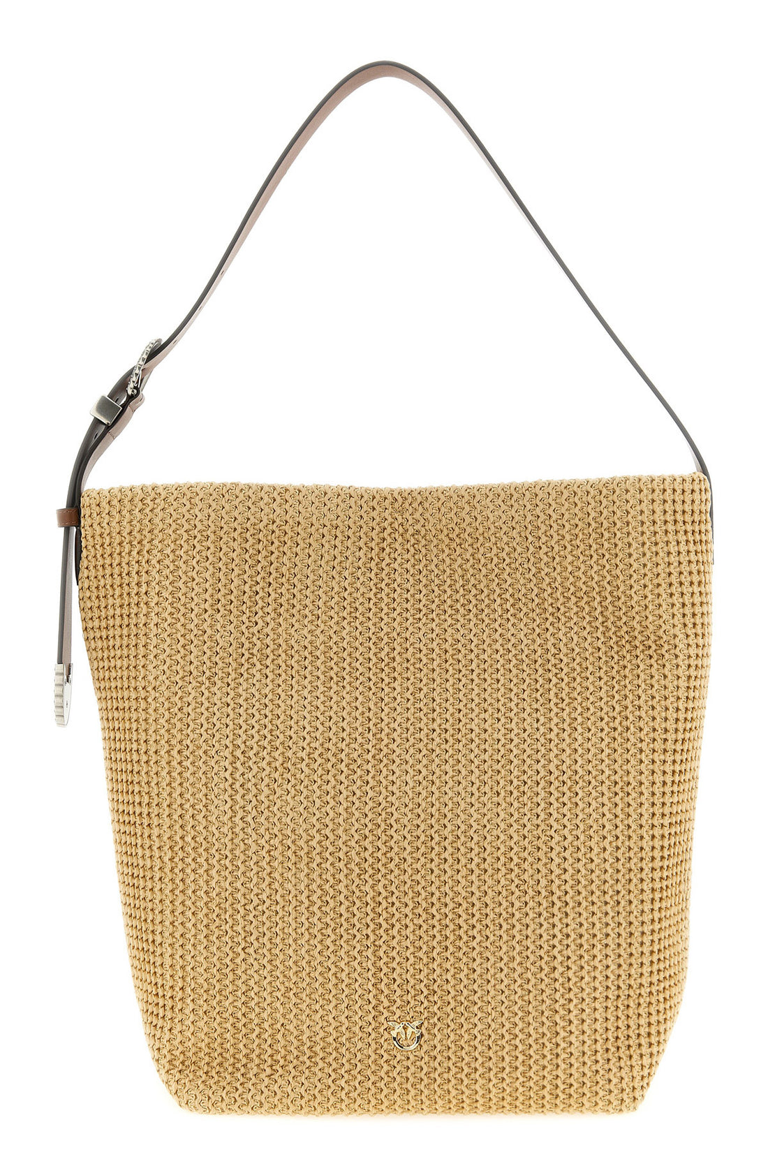 PINKO OS raged raffia bucket