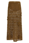 anthemis crochet cotton midi skirt