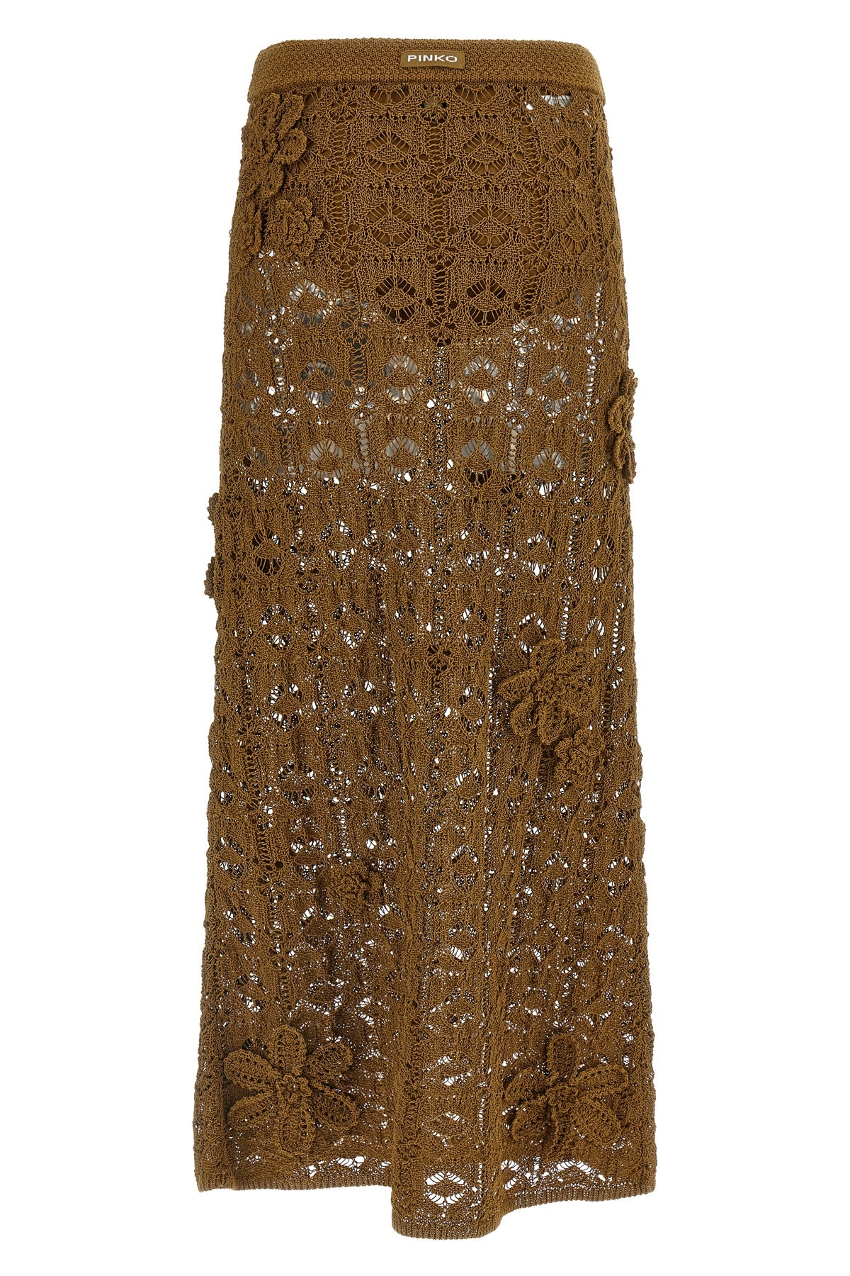 anthemis crochet cotton midi skirt