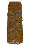 anthemis crochet cotton midi skirt