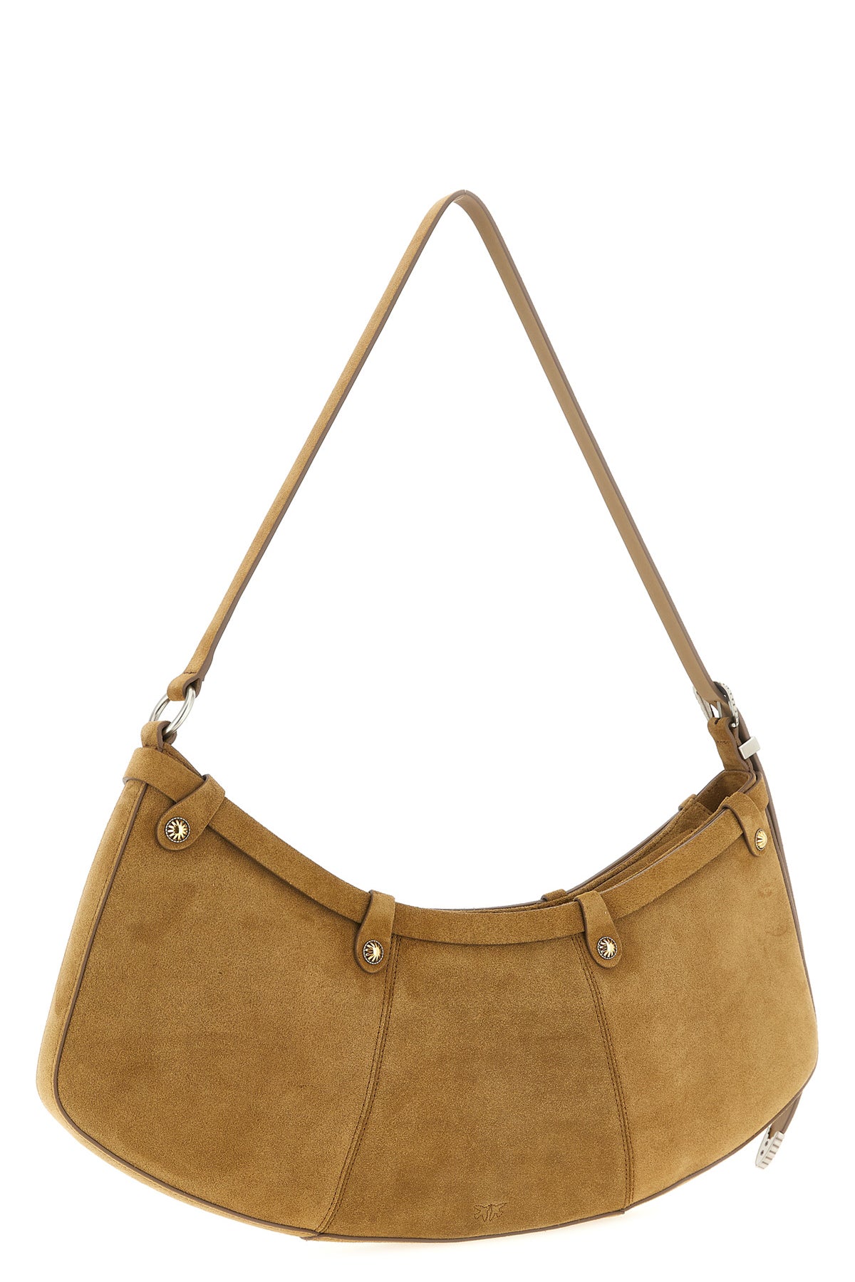 pocket body large suede shoulder bag