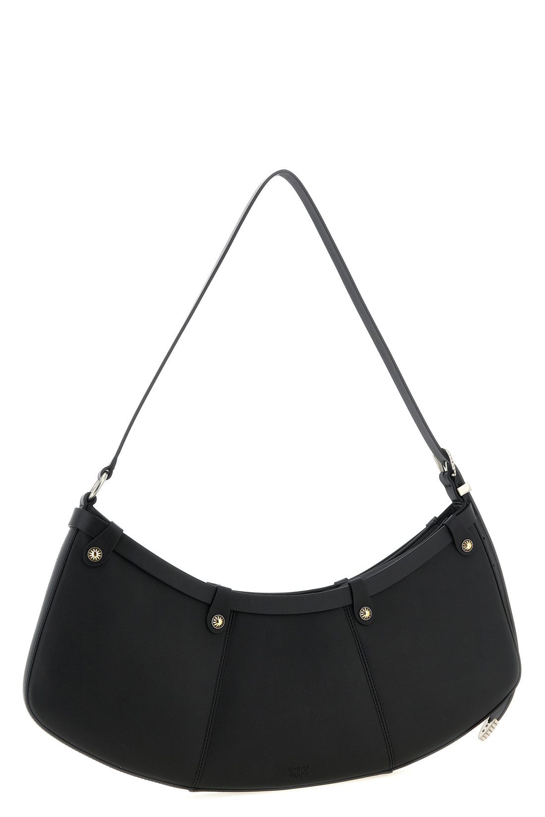 PINKO OS pocket body large suede shoulder bag